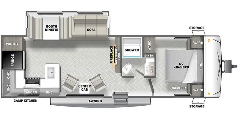 Forest River EVO Southwest T2792 floor plan