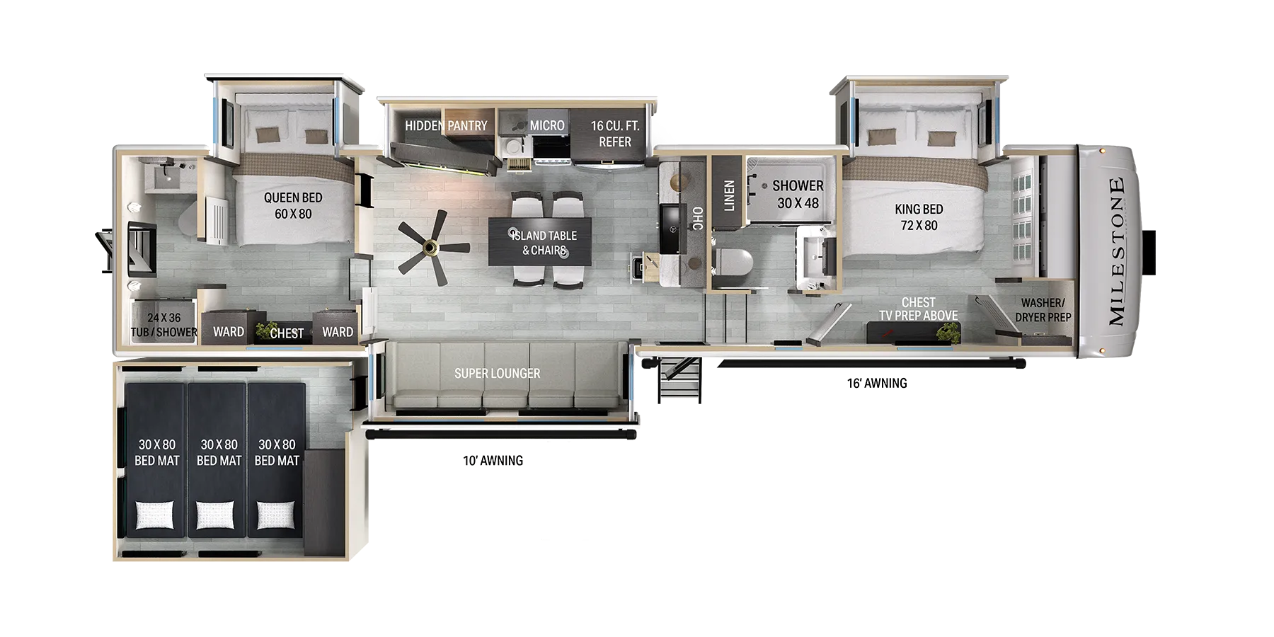 Heartland Milestone 39TB floor plan