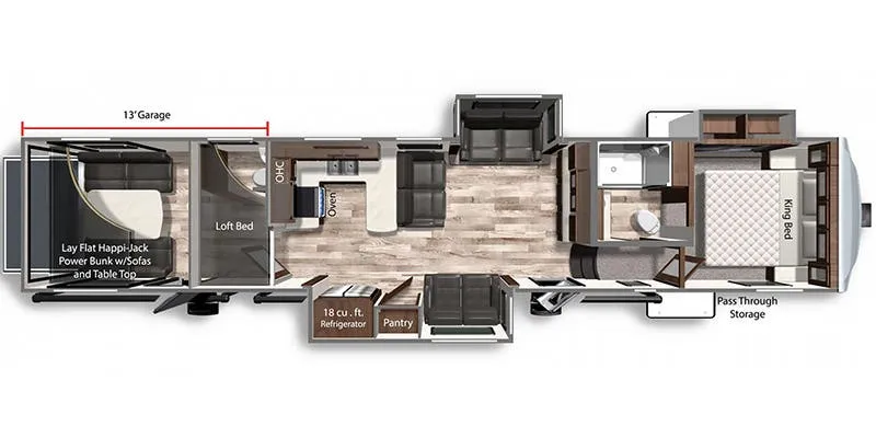 Dutchmen Voltage Triton 4191 floor plan