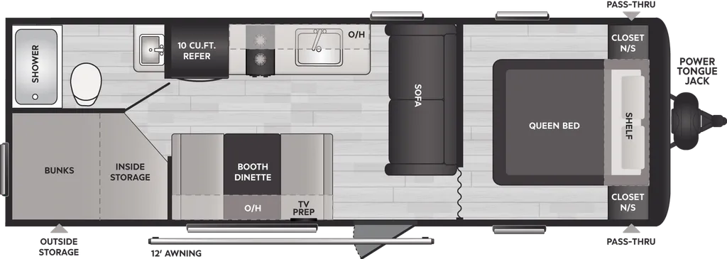 2024 Keystone Springdale Classic Double 260BHC floor plan