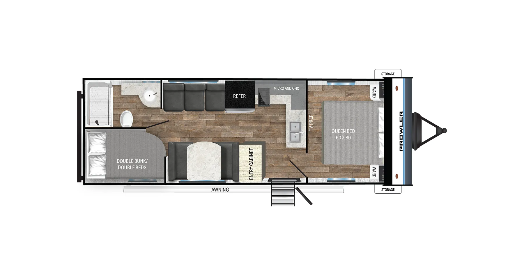 Heartland Prowler Lynx 2550BHX floor plan
