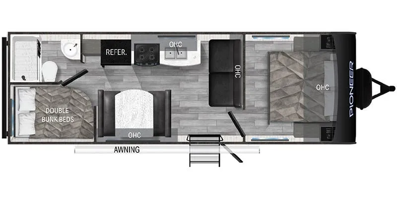 Heartland Pioneer PI BH 250 floor plan