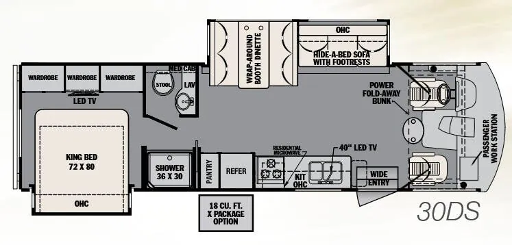 Forest River FR3 30DS floor plan