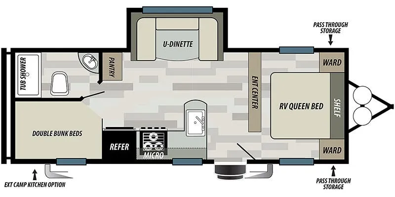 Forest River Salem Cruise Lite 241BHXL floor plan