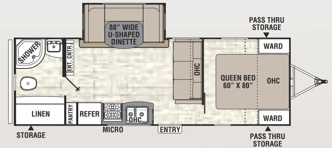 Coachmen Freedom Express Select 24 SE floor plan