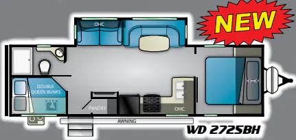 Heartland Wilderness 2725 BH floor plan