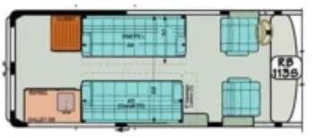 Sportsmobile Sprinter 113S floor plan
