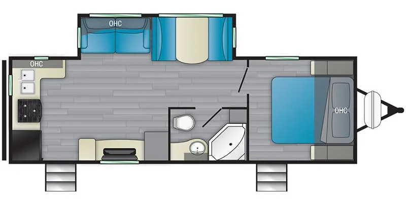 Heartland Mallard M25 floor plan