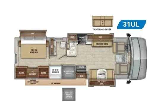 Jayco Precept 31UL floor plan