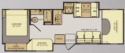 Fleetwood Jamboree Sport 31A floor plan