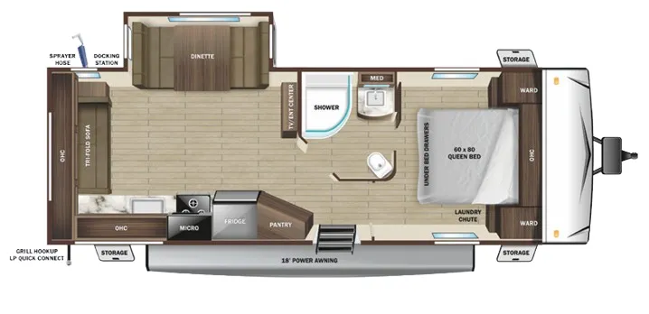 Highland Ridge Mesa Ridge S-Lite 242RL floor plan