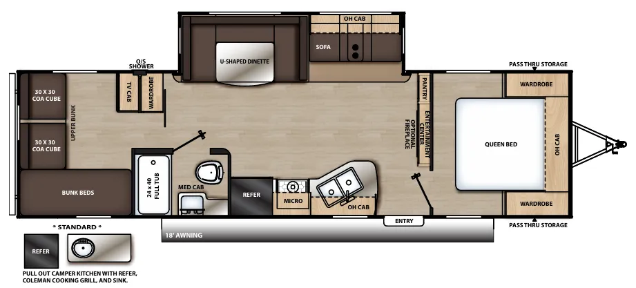 Coachmen Catalina Legacy Edition 293QBCK floor plan
