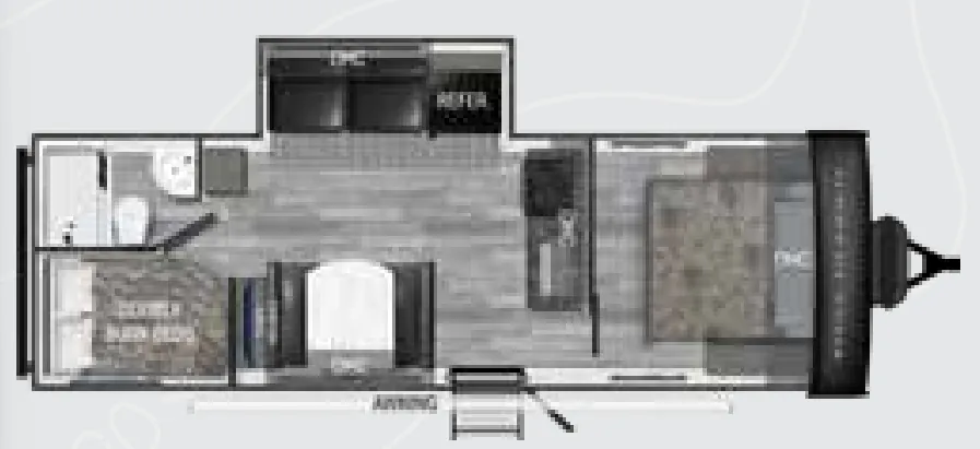 2022 Heartland Trail Runner 261BHS - Floor plan