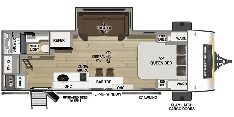2026 Forest River R-Pod RP-206 - Floor plan