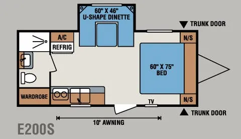 K-Z Spree Escape E200S floor plan