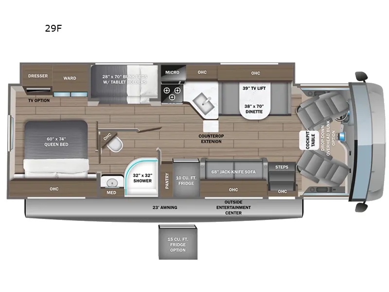 2026 Entegra Coach Vision 29F - Floor plan
