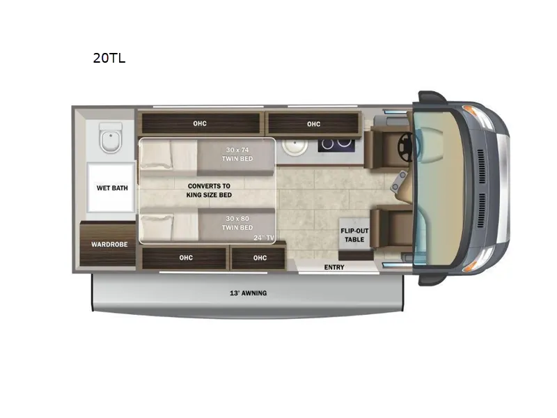 2022 Entegra Coach Ethos Li 20TL floor plan