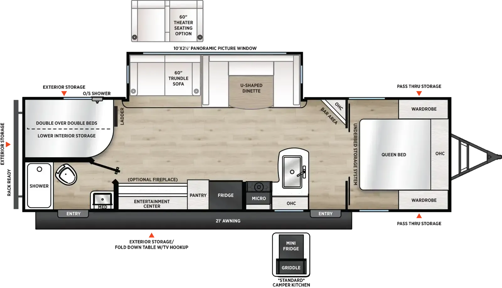 Coachmen Catalina Legacy Edition 273DBHCK floor plan