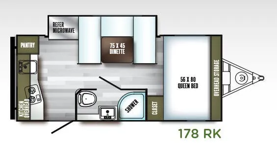 2018 Palomino PaloMini 178 RK floor plan