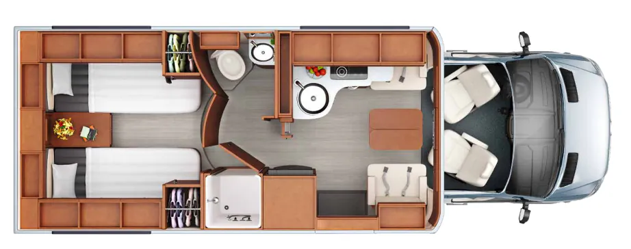 Leisure Travel Wonder U24TB floor plan
