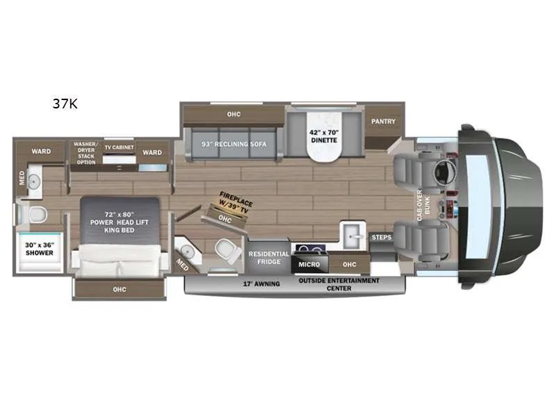 2026 Entegra Coach Accolade 37K - Floor plan