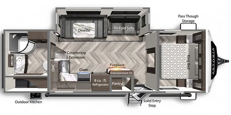Dutchmen Astoria 2773RB floor plan
