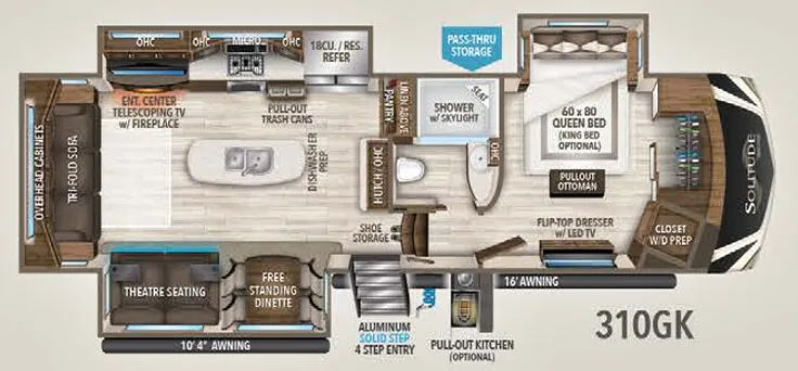 Grand Design Solitude 310GK-R floor plan