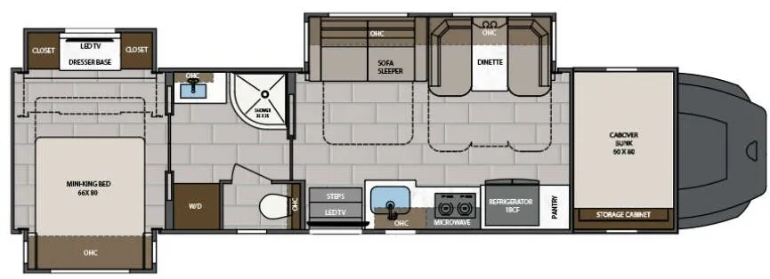 2024 Renegade RV Classic 38CSB - Floor plan