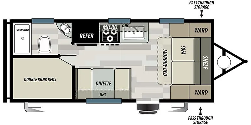 Forest River Wildwood Select 178DB floor plan