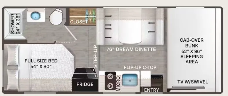 2026 Thor Motor Coach Quantum LC21 floor plan