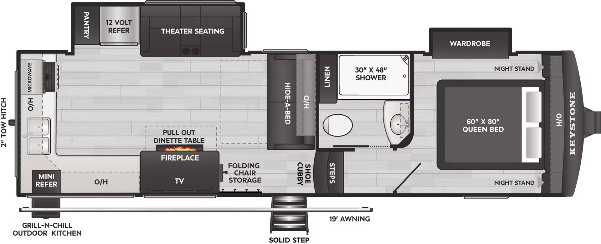 2026 Keystone Arcadia Super Lite 260SLCL - Floor plan