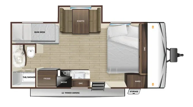 2024 Starcraft Autumn Ridge 180BHS floor plan