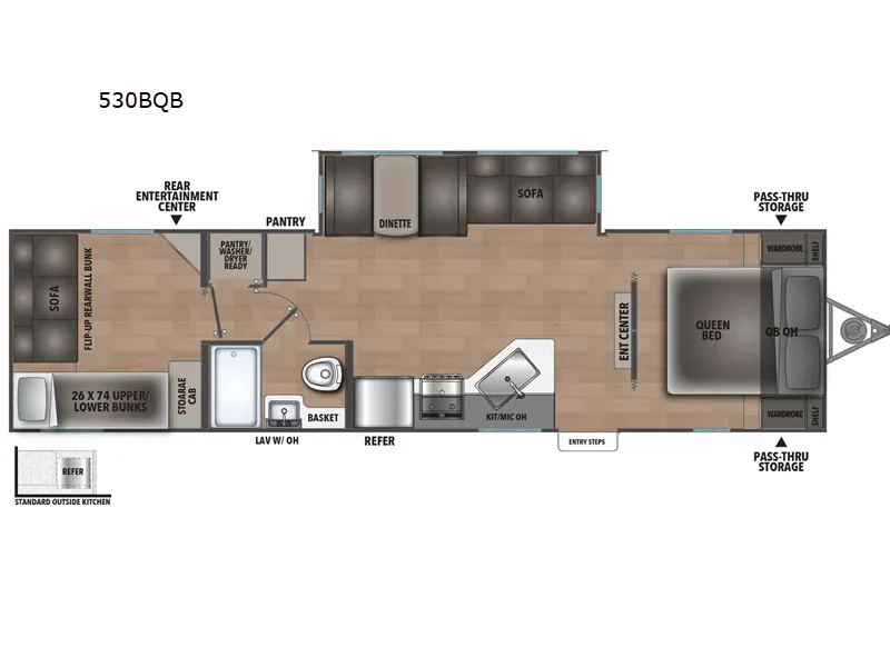 2026 Shasta RVs i-5 Edition 530BQB - Floor plan