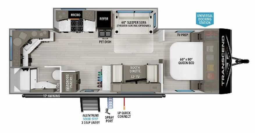 Grand Design Transcend Xplor 240ML floor plan