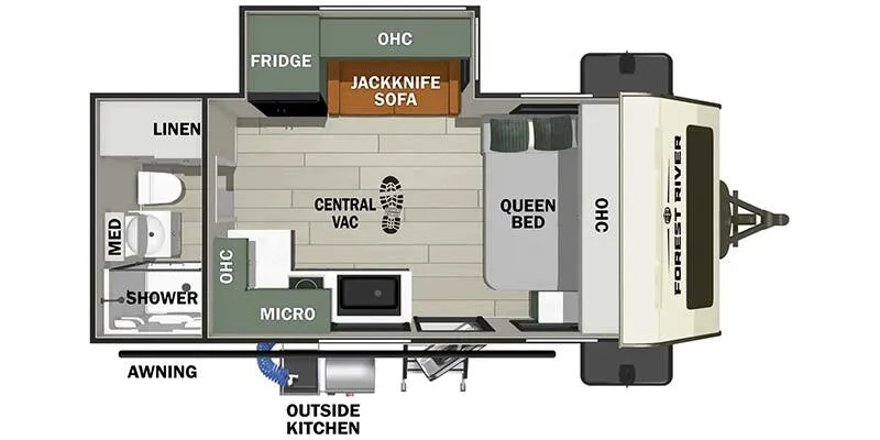 2025 Forest River No Boundaries 18 Series NB18.3 floor plan