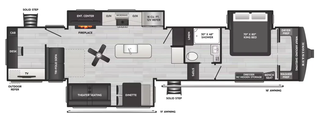 2026 Keystone Arcadia 3790RO - Floor plan