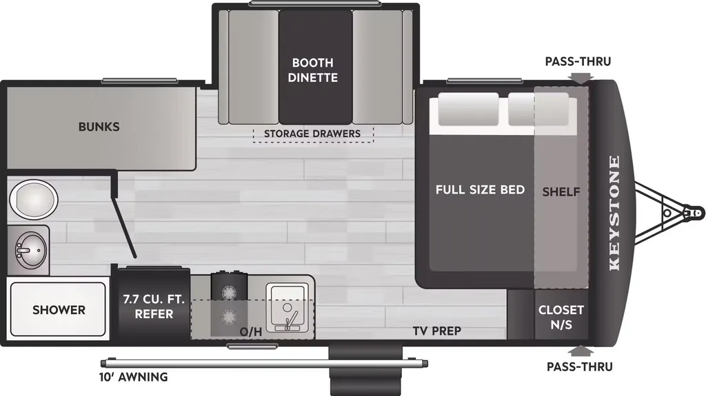 2026 Keystone Springdale Mini 1760BH floor plan