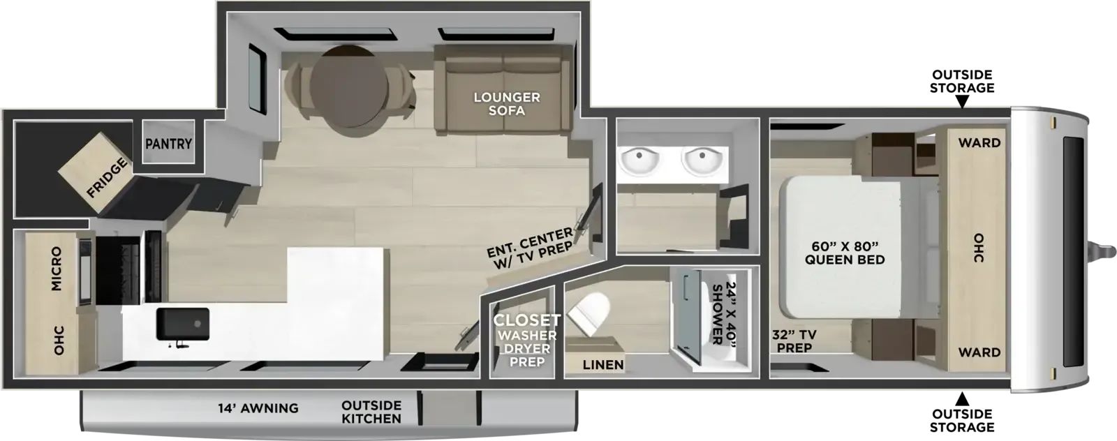 Shasta Shasta 30RKS floor plan