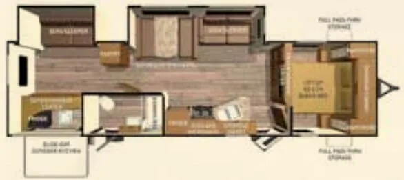Cruiser RV Radiance 31DSBH floor plan