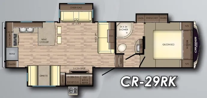 2010 CrossRoads Cruiser Aire 29RK floor plan