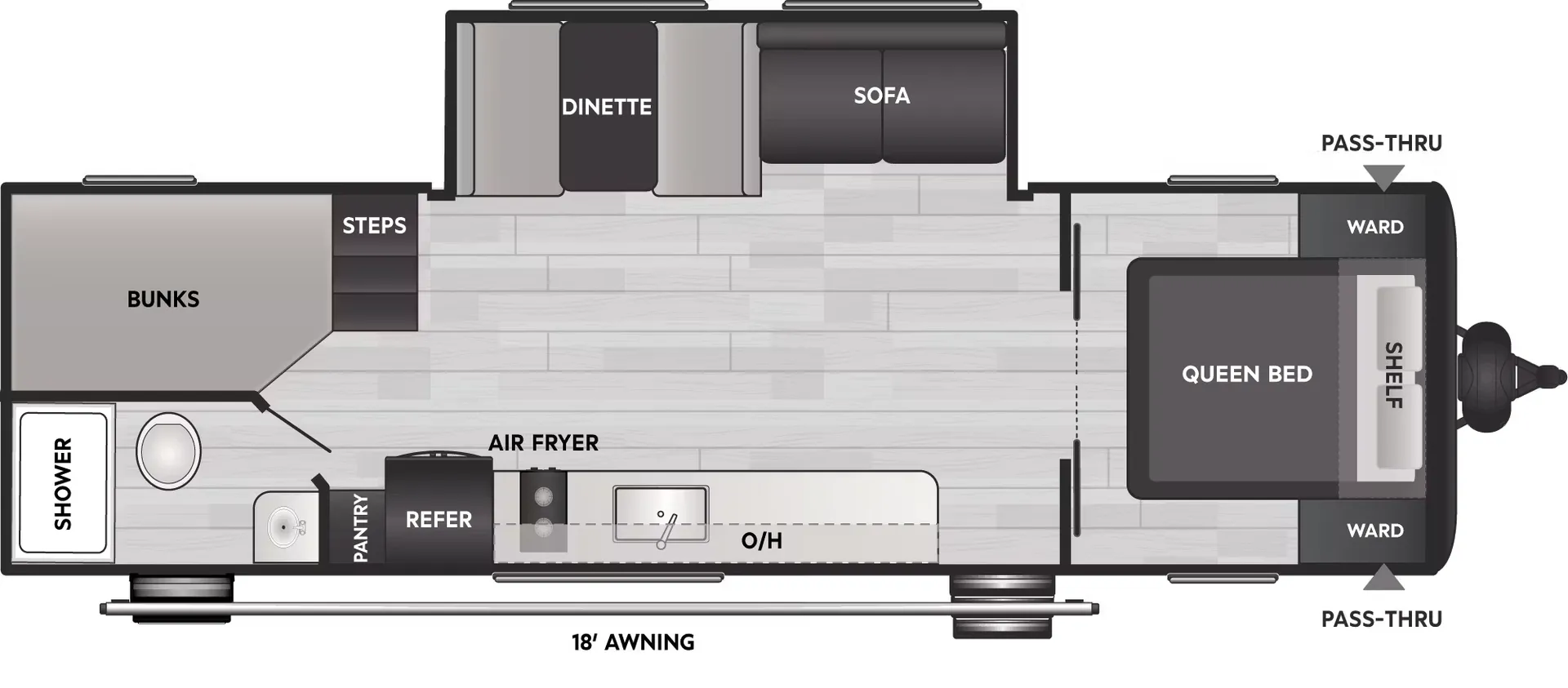 Keystone Coleman Light 26BX floor plan