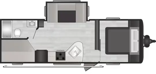 Keystone Hideout Sport 241DBWE floor plan