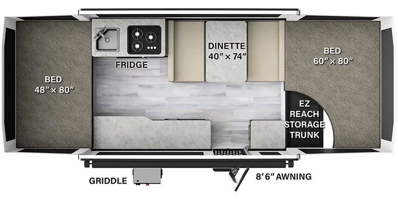 Forest River Flagstaff MAC 206M floor plan