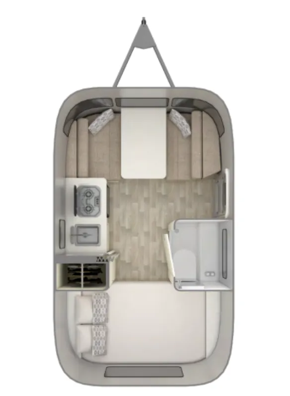 2024 Airstream Bambi 16RB - Floor plan