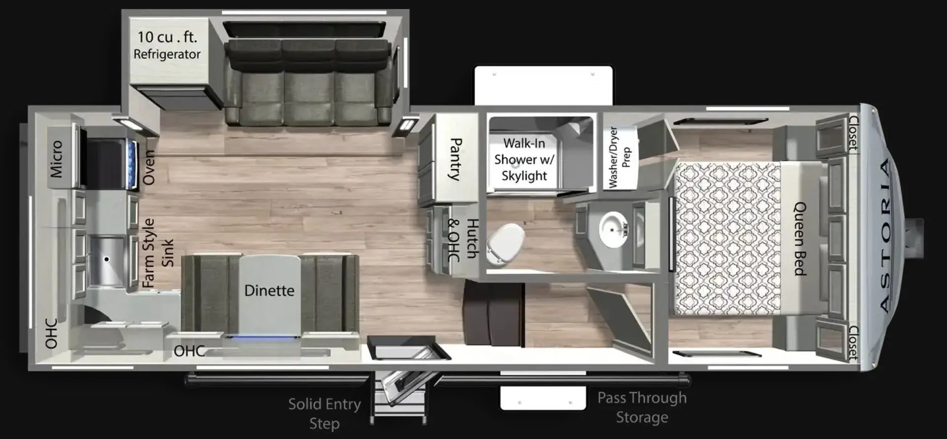 Dutchmen Astoria 230ML floor plan
