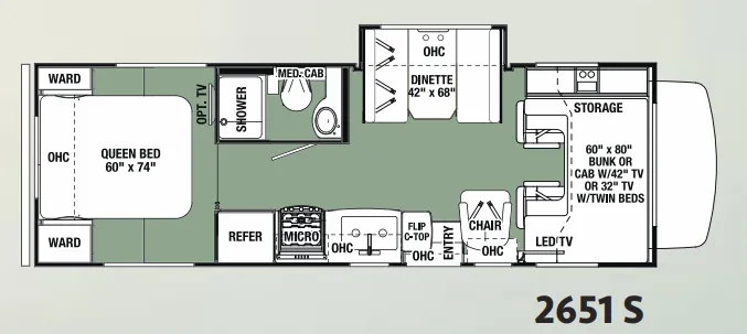Forest River Forester 2651 S floor plan