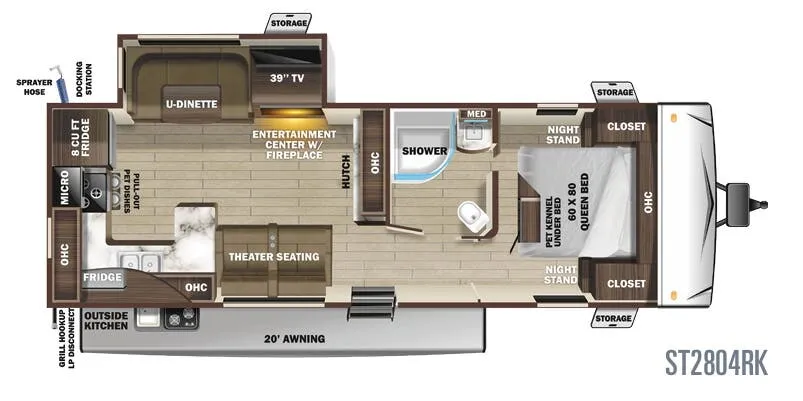 Highland Ridge Silverstar Lite ST2804RK floor plan