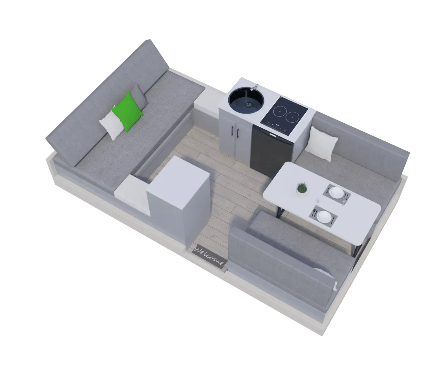 Aliner Evolution 12 floor plan