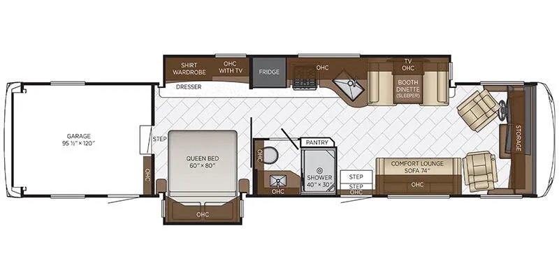 2026 Newmar Canyon Star 3947 floor plan