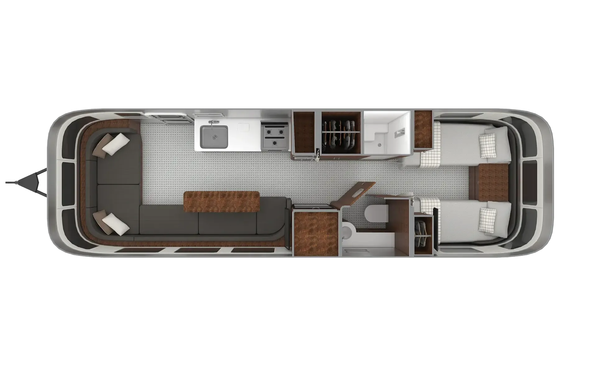 Airstream Globetrotter 30RB floor plan